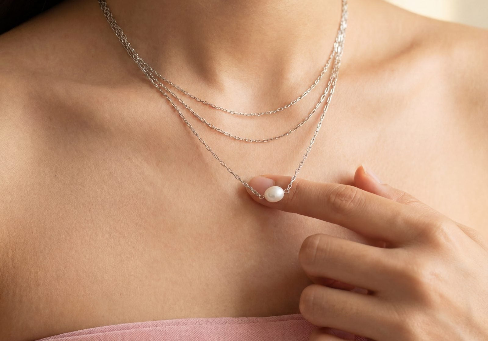 Pearl Layering Necklace - Love Estella