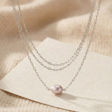 Pearl Layering Necklace - Love Estella