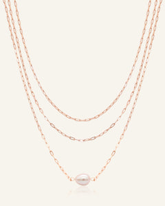 Pearl Layering Necklace - Love Estella