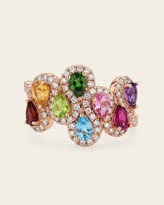 Petal Parade Rainbow Ring