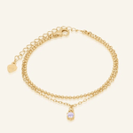 Petite Layering Bracelet (Faceted Moonstone) by Elate - Love Estella