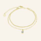 Petite Layering Bracelet (Grey Spinel) by Elate - Love Estella