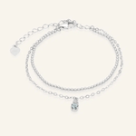 Petite Layering Bracelet (Grey Spinel) by Elate - Love Estella