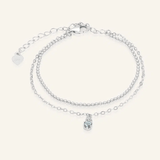 Petite Layering Bracelet (Grey Spinel) by Elate - Love Estella