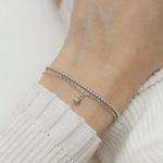 Petite Layering Bracelet (Grey Spinel) by Elate - Love Estella