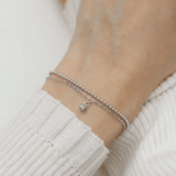 Petite Layering Bracelet (Grey Spinel) by Elate - Love Estella