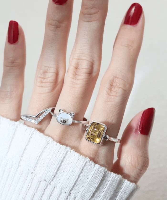 Pig Zodiac MOP Ring - Love Estella
