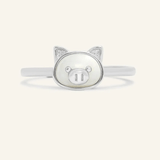 Pig Zodiac MOP Ring - Love Estella