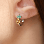 Pineapple Citrine Huggies - Love Estella
