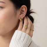 Pineapple Citrine Huggies