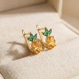 Pineapple Citrine Huggies