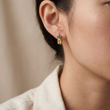 Pineapple Citrine Huggies