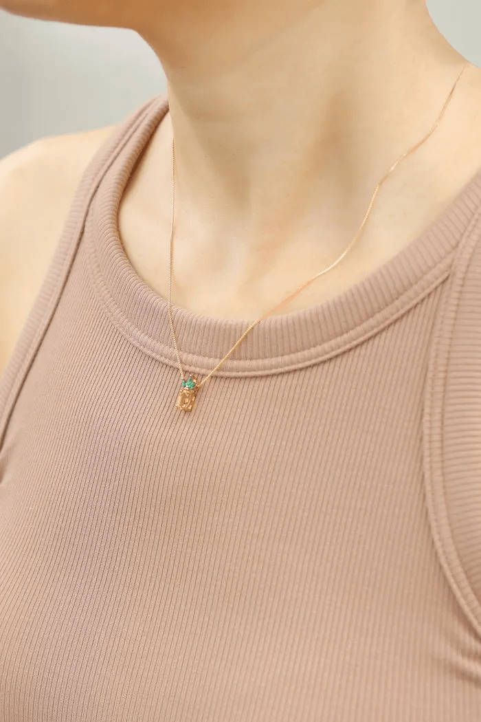 Pineapple Citrine Necklace - Love Estella