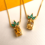 Pineapple Citrine Necklace - Love Estella