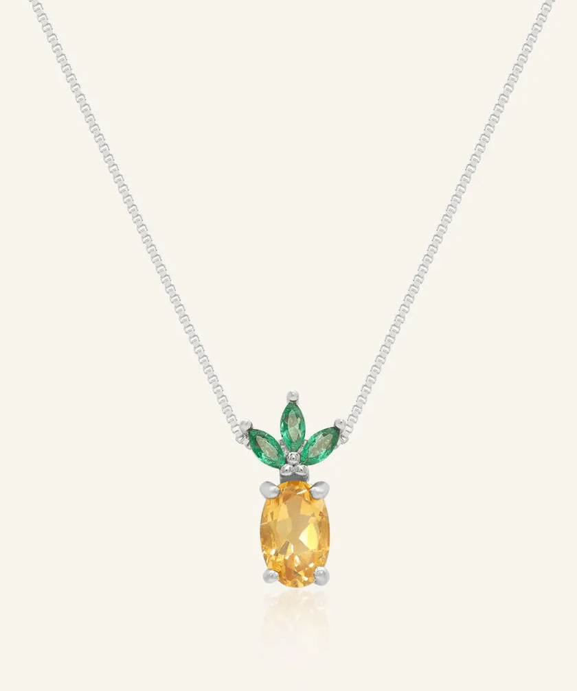 Pineapple Citrine Necklace - Love Estella