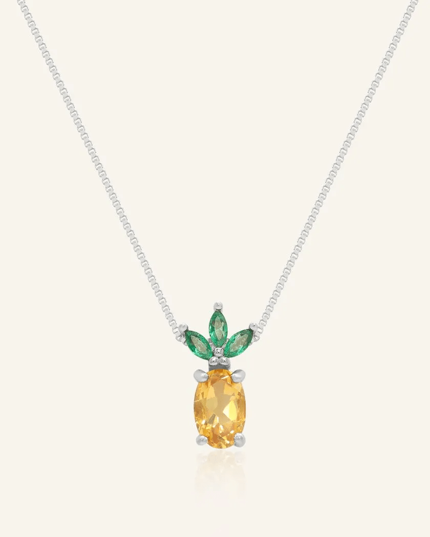 Pineapple Citrine Necklace - Love Estella