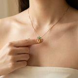 Pineapple Citrine Necklace