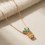 Pineapple Citrine Necklace
