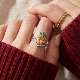Pineapple Citrine Ring