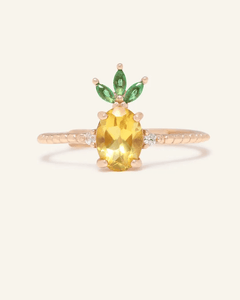 Pineapple Citrine Ring, product image