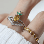 Pineapple Citrine Ring - Love Estella