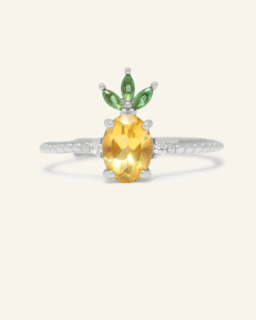 Pineapple Citrine Ring - Love Estella