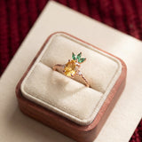 Pineapple Citrine Ring
