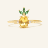 Pineapple Citrine Ring - Love Estella