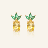 Pineapple Citrine Studs - Love Estella