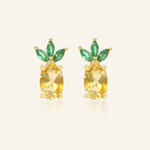 Pineapple Citrine Studs - Love Estella