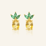 Pineapple Citrine Studs - Love Estella