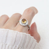 Pineapple Tart Citrine Ring