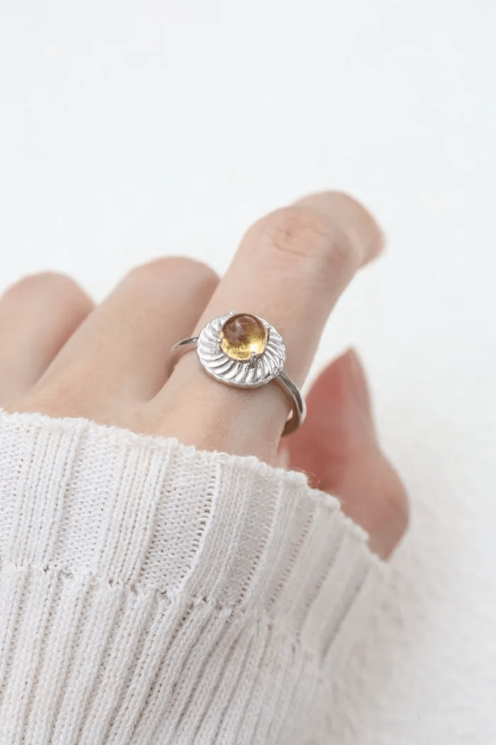 Pineapple Tart Citrine Ring - Love Estella