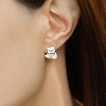 Polar Bear Moissanite Studs - Love Estella