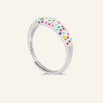 Polka Dot Enamel Ring - Love Estella