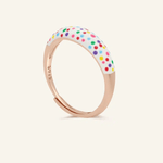 Polka Dot Enamel Ring - Love Estella