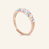 Polka Dot Enamel Ring - Love Estella