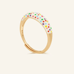 Polka Dot Enamel Ring - Love Estella