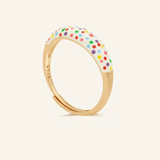 Polka Dot Enamel Ring - Love Estella