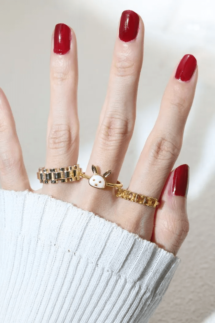 Rabbit Zodiac MOP Ring - Love Estella