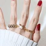Rabbit Zodiac MOP Ring - Love Estella