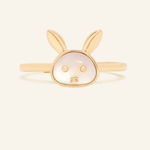 Rabbit Zodiac MOP Ring - Love Estella