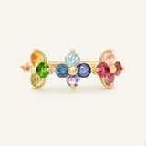 Rainbow Trinity Clover Ring - Love Estella