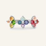 Rainbow Trinity Clover Ring - Love Estella