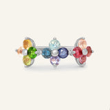 Rainbow Trinity Clover Ring - Love Estella