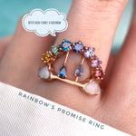 Rainbow’s Promise Ring (Moissanite) - Love Estella