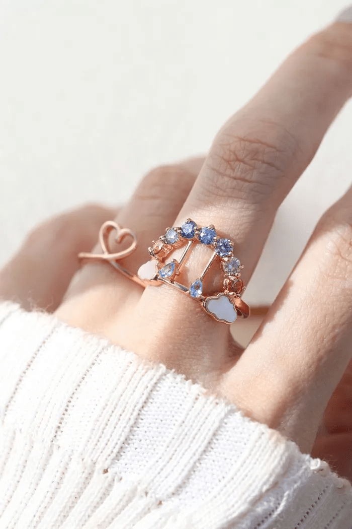 Rainbow’s Promise Ring (Moissanite) - Love Estella