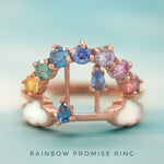 Rainbow’s Promise Ring (Moissanite) - Love Estella