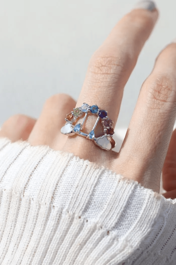 Rainbow’s Promise Ring (Semi - Precious Gems) - Love Estella