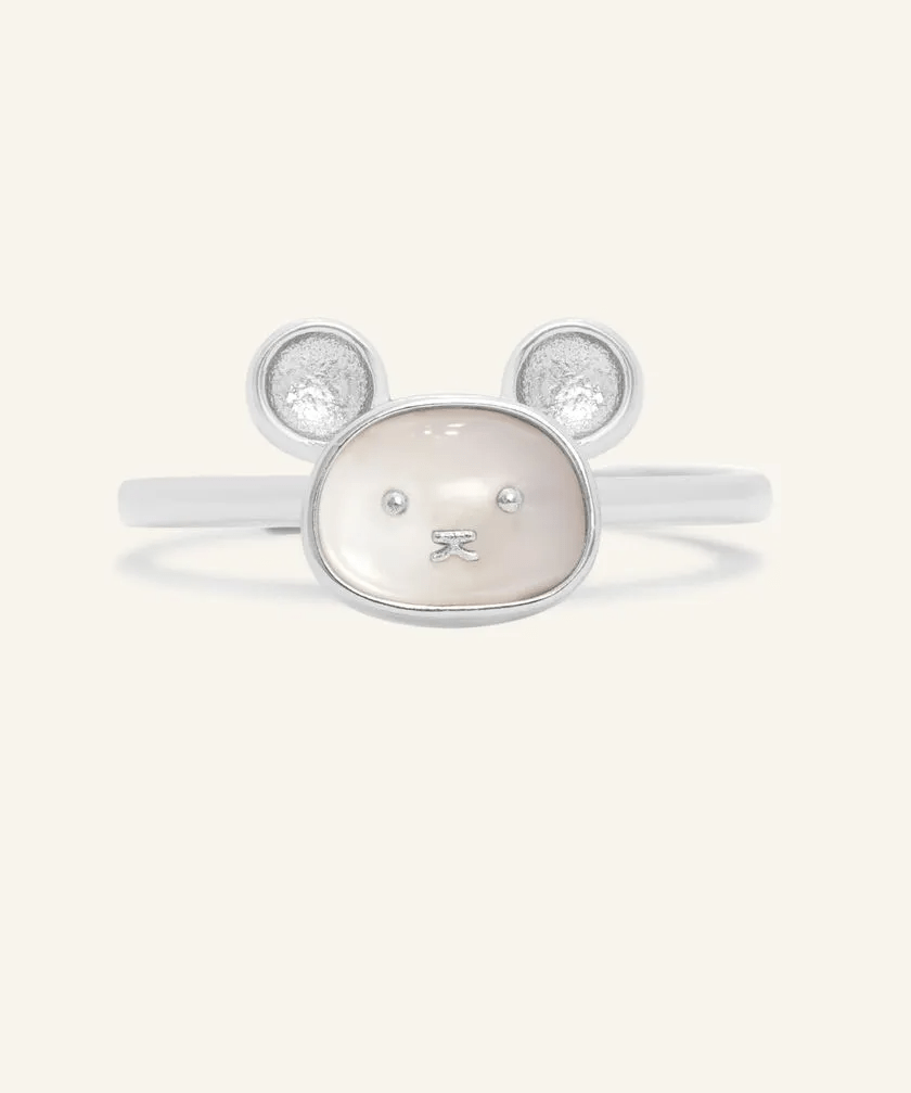 Rat Zodiac MOP Ring - Love Estella